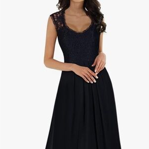 Formal full length dress suitable for wedding attendants, prom etc